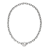 สร้อยคอผู้ชาย รุ่น EGS3235040, สแตนเลสสตีล, สีเงิน