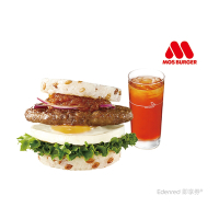 【摩斯漢堡】C523超級大麥元氣牛肉珍珠堡+冰紅茶(L) 好禮即享券