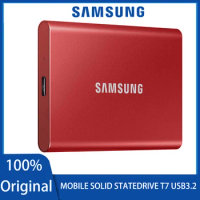 Original SAMSUNG-T7 External Hard Disk, Solid State Drive, NVME, 1TB, 2TB, Portable SSD High Speed, 1050 Mb/s