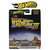 Hot Wheels Premium BTTF Back To The Future 1955 Time Machine Pop Culture Mobil Balap Roda Merah Puti