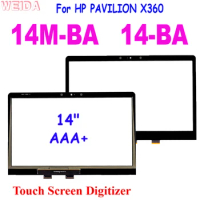 14" Touch For HP PAVILION X360 14M-BA 14-BA Series Touch Screen Digitizer Glass Panel for HP 14-BA Touch Screen Replacement