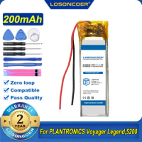 100% Original LOSONCOER AHB480832PK 200mAh Battery For PLANTRONICS Voyager Legend,5200 Headest 2712090-0983
