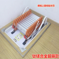 限時減免！免運 鍍鋅樓梯 樓梯 簡易樓梯 室外樓梯 全自動閣樓伸縮樓梯電動家用折疊推拉吸頂多功能可折疊升降梯子 特價出 八折下殺 可開發票