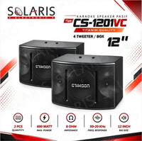 Speaker Karaoke 12 Inch Pasif 4 Tweeter Crimson CS-1201 VC TITANIUM QUALITY