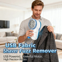 USB-Powered Fabric Shaver with 3D Rotating Head: Removes Lint & Pilling Effectively - Ideal for Clot