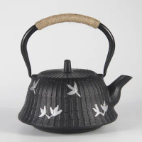 High rise boiling water for tea making, handmade cast iron pot, household health tea pot, water pot, iron tea