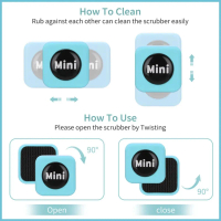 {DLGIFJIE} 1PC Mini Aquarium Glass Cleaner Scratch-resistant Glass Cleaner Magnetic Brush for small 