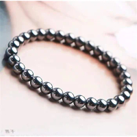 Natural Terahertz Bracelet Jewelry For Women Lady Men Healing Beauty Gift Crystal Beads Gemstone Stone Strands AAAAA 6mm 8mm