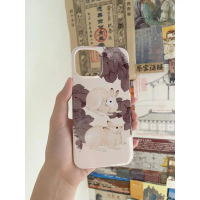 [COD] เคสโทรศัพท์มือถือ iPhone สองกระต่ายใหม่เคสโทรศัพท์มือถือบางเฉียบขั้นสูงรุ่นโทรศัพท์มือถือที่ใช