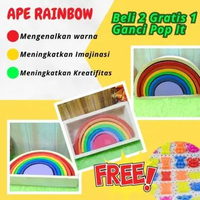 APE-RAIN APE Mainan Edukasi Edukatif Anak Rainbow Pelangi Montessori