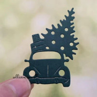 New Christmas tree gift box car Metal Cutting Dies for DIY Scrapbooking Album Paper Cards Decorative Crafts Embossing Die Cuts