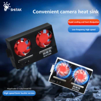 Shitak Convenient Camera Heat Sink for ZVE1 A7M4 A6700 Camera Cooling System Heat Sink Cooling Fan For Sony Canon FUJIFILM