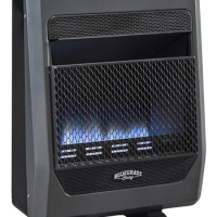 Natural Gas Blue Flame Space Heater with Thermostat Control for Home &amp; Office, 20000 BTU, Heats Up to 950 Sq.