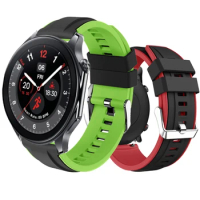 22mm Sports Silicone watch Strap For OnePlus Watch 2 Smart Wristband for OPPO Watch X Realme watch S bracelet correa Accessories