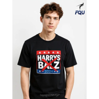 FQU Funny Harris 24 Harry Balz 2024 Meme Democratics Vote T-shirt Colorful Grunge gifts for Family M