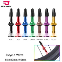 1 PCS Bolany 40MM/60MM MTB Bicycle Extender Valves For Bike Tubeless Tire Core Aluminum Alloy Valve Bike Repair Accessories