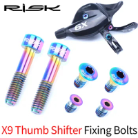RISK Bicycle Derailleur Lever Fixing Bolts Set Shift Brake Lever Titanium Alloy Screws for Sram GX/GX Eagle/X9/X01/X01/XX1 Eagle