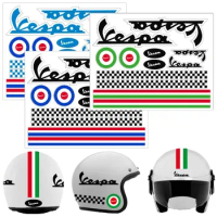 Helmet stickers Reflective Motorcycle stickers Suitable for GamesMonkey Helmet Casco Kit Vespa Rosso ROT