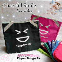 Smile Tas Tupperware Zipper bunga es