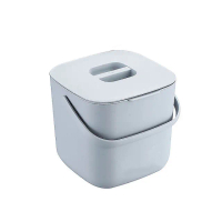 【B&amp;S】瀝水廚餘桶8L(廚房垃圾桶/回收桶/附蓋垃圾桶/堆肥桶/濾水桶)