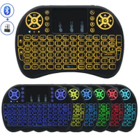 Wireless Keyboard Bluetooth 2.4G Air Mouse Rechargeable Bluetooth Keyboard with Touchpad RGB Backlit Keyboard for Android TV Box