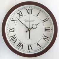 Jam Dinding Klasik Roman Heritage 32cm – Desain Retro Angka Romawi Elegan untuk Ruang Tamu, Kafe, Ka