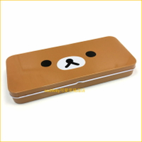 asdfkitty*日本san-x拉拉熊大臉鐵製筆盒/鉛筆盒/收納盒-日本正版商品