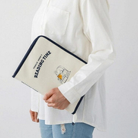 【Feona】 韓國可愛ipad保護套 帆布筆電包 airpro收納包 ipad包 13吋防潑水電腦包 手帳