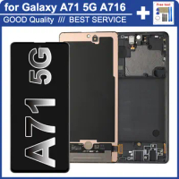AMOLED LCD for Samsung Galaxy A71 5G A716 LCD Display Touch Screen Digitizer Replacement Assembly for Samsung A71 5G A716F A716U