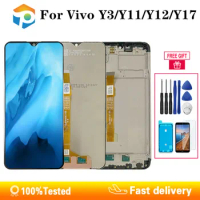 Original Black 6.35 Inch For Vivo Y3/ Y11 / Y12 / Y15 / Y17 LCD DIsplay Touch Screen Digitizer Assembly Replacement With Frame