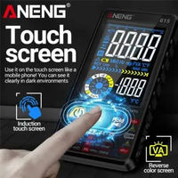 ANENG Digital Multimeter Touchscreen NCV Lighting 6000 Count 700mAh - 615 Hitam