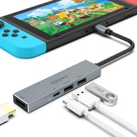【日本代購】Frog USB Type C集線器6合1 USB C集線器NintendoSwitch轉換器適配器
