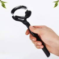 Coffee Machine Cleaning Brush Replaceable Head Coffee Machine Cleaning Brush Coffee Grinder Cleaning Tool Home Kitchen Tool