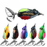 Thai Style Double Sequin Thunder Frog 4.5cm/7.2g Modified To Strengthen The Hook Thunder Frog To Bla