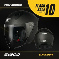 Helm RSV SV300 BLACK DOFF DOUBLE VISOR