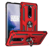 Luxury Armor Shockproof Case For OnePlus 7 Pro Silicone Bumper Hybrid Case For OnePlus 7 OnePlus7 pro 1 + 7 Metal Ring Cover