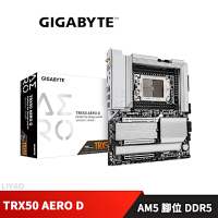 技嘉 TRX50 AERO D 主機板+AMD Ryzen TR 7980X盒【64核/128緒】+幻彩銳龍 LIQTECH TR4 II 360 ARGB 一體式CPU水冷散熱器