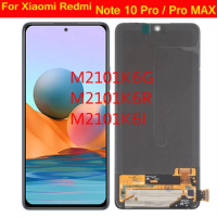 Best New Amoled For Xiaomi Redmi Note 10 Pro Note10 Pro Max LCD Display Touch Screen Digitizer Assembly Sensor Glass Pantalla