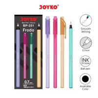 [ ECER 1 BIJI ] Ball Pen Pulpen Pena Joyko BP-251 Frodo 0.7 mm Tinta Hitam / Pulpen Joyko Frodo