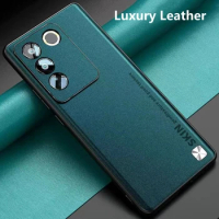 Cover For Vivo V27 Pro Case Luxury Leather Phone Case For Vivo V27 V27E V27Pro 5G Stylish Funda TPU Silicone Shockproof Bumper
