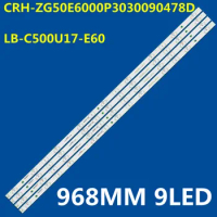 4PCS LED Strip For 50F6000(P) LB-C500U17-E60-C-G72-XRD1 CRH-ZG50E6000P3030090478DREV1.3 TE-50F6100P E2SW5018 P8Q0H E4SW5017RKU