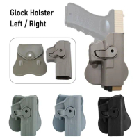 Left/Right Hand Tactical IMI Glock Holster Case Gun Holster for Glock 17 19 22 26 31 Pistol Holsters Airsoft Hunting Case