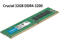 【最高現折268】Micron 美光 Crucial 32GB DDR4-3200 桌上型記憶體
