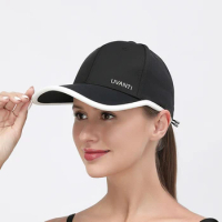 UV Ice Silk Anti UV Skytop Sports Running Hat Women's Summer Sun Hat Sunshade and Sunscreen Duck Tongue Baseball Hat