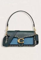 COACH Coach Tabby Shoulder Bag 26 In Colorblock With Rivets Pacific Blue Multi