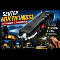 Rechargeable LED Flashlight Senter LED Isi Ulang Setrum Kejut Setrum Kejut Default