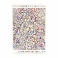 【村上隆】村上隆拼圖 875 Pieces 彩色(小花 太陽花 骷髏)
