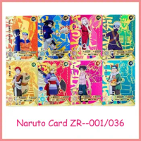 KAYOU Naruto Card ZR Card 001-036 Soldier Chapter Collection Cards Sasuke Kakashi Tsunade Cards Boy Toy Gift