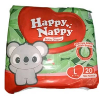 Happy Nappy Diapers NBS20, Happy Nappy Diapers M20, Happy Nappy Diapers L20 Happy Nappy Diapers L20