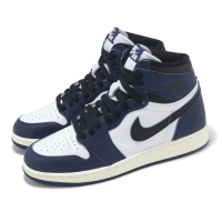 【NIKE 耐吉】休閒鞋 Air Jordan 1 Retro High OG GS 大童 女鞋 午夜藍 AJ1 高筒(FD1437-401)
